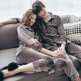 Fashion And Comfort Gold Velvet Pajamas