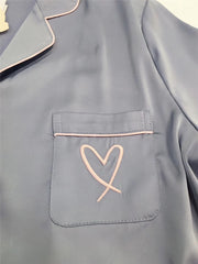 Cardigan Pajamas Women Ice Silk Home Service Suit